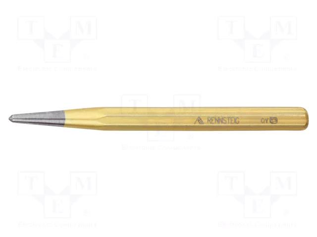 Centre punch; L: 120mm; Spanner: 12mm; Ø: 5mm RENNSTEIG REN.4321200