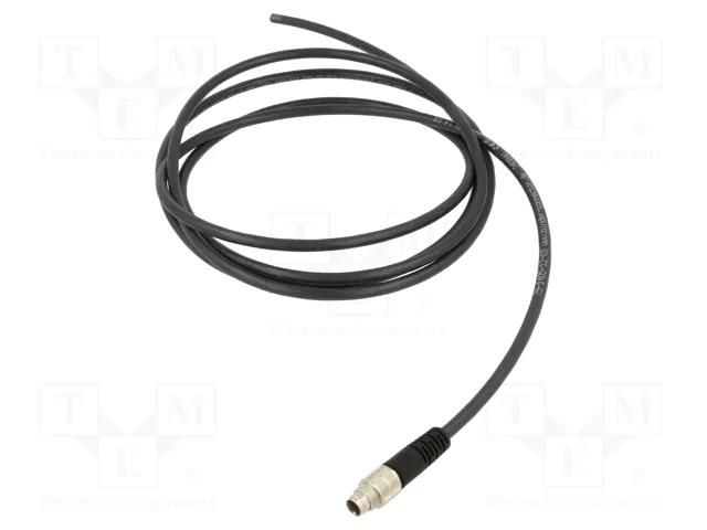 Cable: for sensors/automation; PIN: 3; shielded,with leads; 2m BINDER 79-1405-12-03