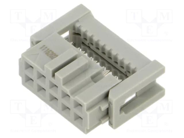 Connector: IDC; plug; female; PIN: 10; 891; 2.5A; IDC; 2.54mm; 2x5 3M 89110-0101