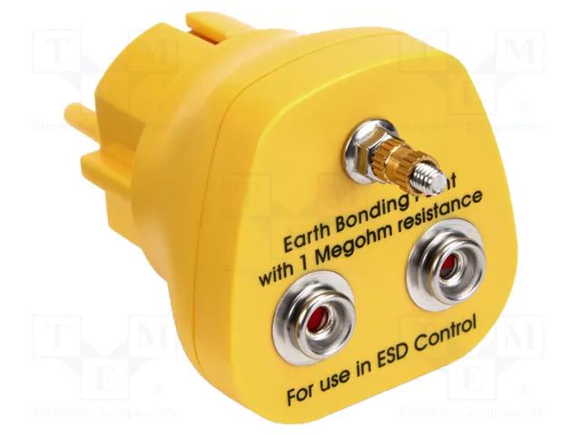Earthing plug; ESD; yellow; 1MΩ JBC TOOLS JBC-TM10