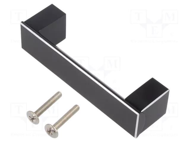 Holder; aluminium; black; H: 30mm; L: 111mm; W: 25mm; handle GTV Poland GTV-UA-ARS096-20