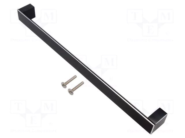 Holder; aluminium; black; H: 30mm; L: 335mm; W: 25mm; handle GTV Poland GTV-UA-ARS320-20