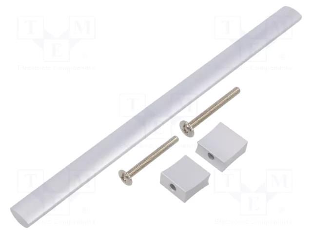 Holder; aluminium; natural; H: 30.5mm; L: 244mm; W: 15.5mm; handle GTV Poland GTV-UA-B0-311224