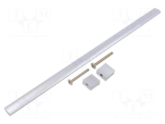 Holder; aluminium; natural; H: 30.5mm; L: 340mm; W: 15.5mm; handle GTV Poland GTV-UA-B0-311320