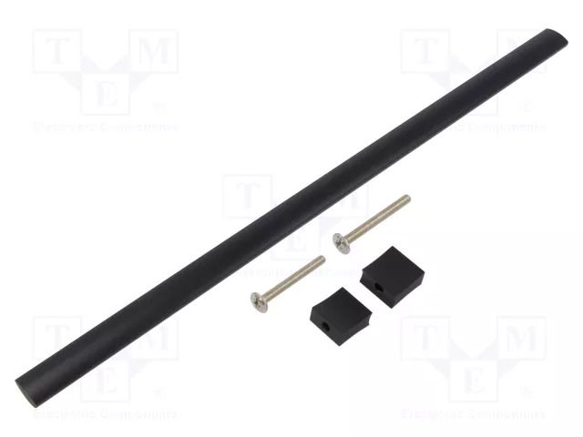 Holder; aluminium; matt black; H: 30.5mm; L: 340mm; W: 15.5mm; handle GTV Poland GTV-UA-B031132020M