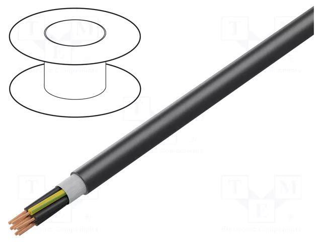 Wire: control cable; ÖLFLEX® FD 891; 5G0.75mm2; PVC; black; Cu LAPP OL891-1026105