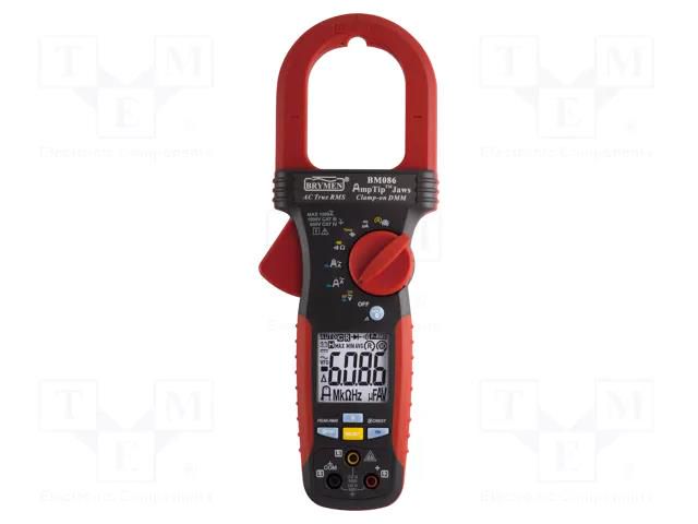 Meter: multifunction; digital,pincers type; LCD; (6000); True RMS BRYMEN BM086