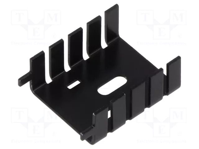 Heatsink: extruded; U; black; L: 33.8mm; W: 25.4mm; H: 12.7mm; 20K/W FISCHER ELEKTRONIK FK222THFSA