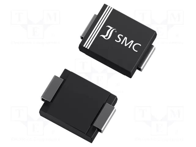 Diode: rectifying; SMD; 600V; 5A; 1.5us; SMC; Ufmax: 1.1V; Ifsm: 180A DIOTEC SEMICONDUCTOR S5J-DIO