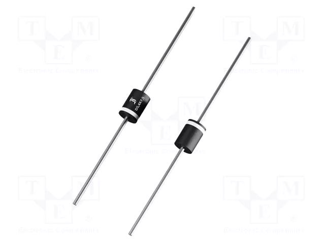 Diode: TVS; 68V; 17A; bidirectional; ±5%; Ø5,4x7,5mm; 1.5kW; 1.5KE DIOTEC SEMICONDUCTOR 1.5KE68CA-DIO