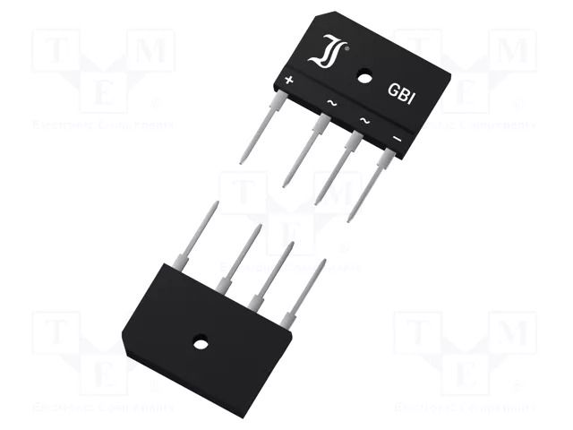 Bridge rectifier: single-phase; Urmax: 1.6kV; If: 25A; Ifsm: 320A DIOTEC SEMICONDUCTOR GBI25W-DIO