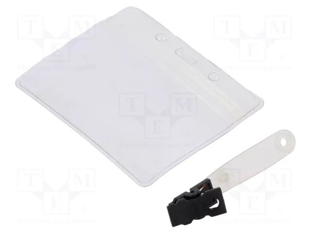 Badge holder; ESD; 10pcs; Features: flexible; horizontal STATICTEC PRT-STC0500