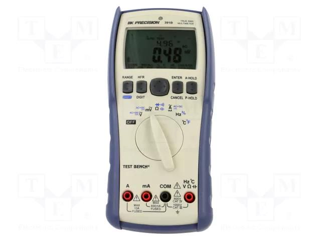 Digital multimeter; USB; LCD; (40000); 3x/s; Temp: -200÷1200°C B&K PRECISION BK391B