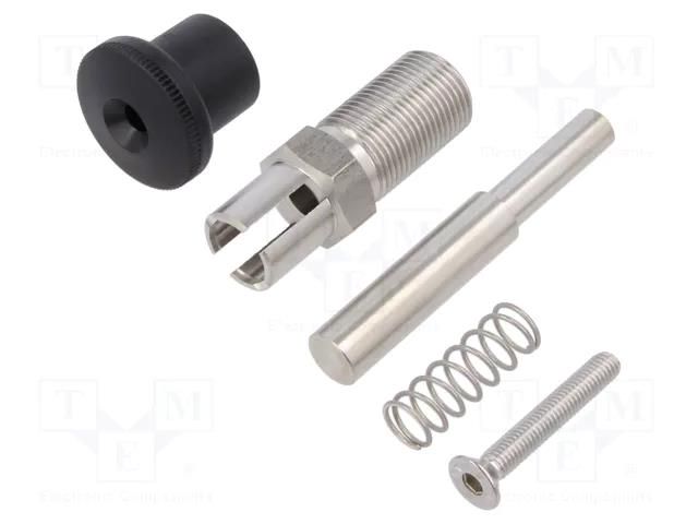 Indexing plungers; Thread: M20; 12mm; stainless steel ELESA+GANTER GN817.8-12-15-C-NI
