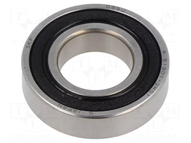 Bearing: single row deep groove ball; Øint: 12mm; Øout: 24mm SKF SKFW61901-2RS1