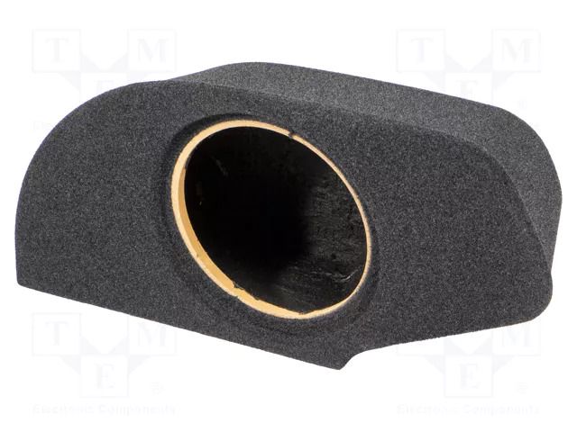 Car loudspeaker enclosure; MDF; black melange; 200mm; Mercedes BASSER OBGL.MERCEDES.14