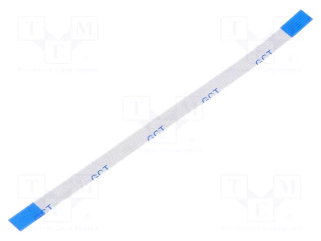 FFC tape; Cores: 6; Tape ph: 0.5mm; L: 76mm; 500mA; 60V; FFC5-TIN GCT 05-06-A-0076-A