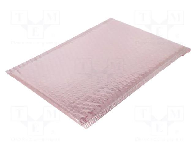 Protective bubble bag; ESD; L: 305mm; W: 203mm; Thk: 76um; 100pcs. STATICTEC PRT-STP50203305