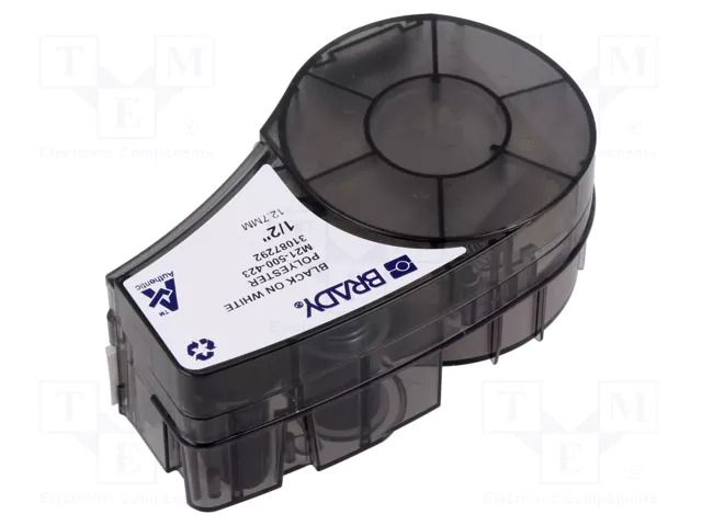 Tape; 12.7mm; 6.4m; white; Character colour: black; self-adhesive BRADY BRADY-110897