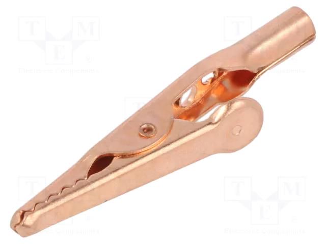 Crocodile clip; 10A; Grip capac: max.7.9mm; Socket size: 4mm CAL TEST CTM-60C