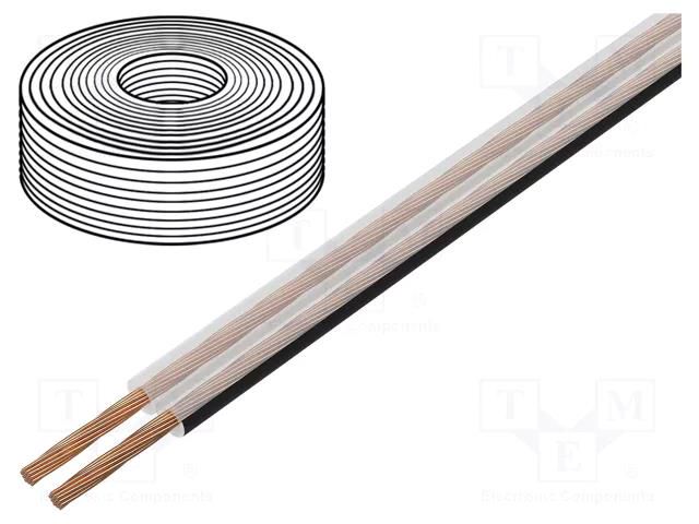 Wire: loudspeaker cable; TLYp; 2x0.75mm2; stranded; Cu; unshielded SIMECH PKT0019AC