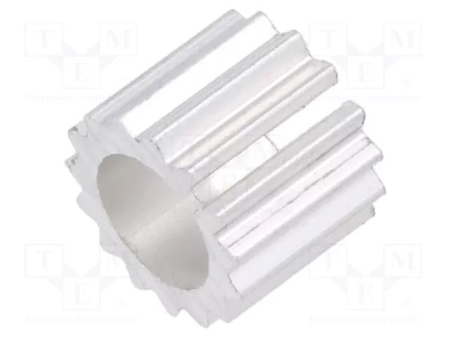 Heatsink: extruded; round; TO39,TO5; aluminium; W: 12.5mm; H: 10mm ALUTRONIC FE372/10/AL