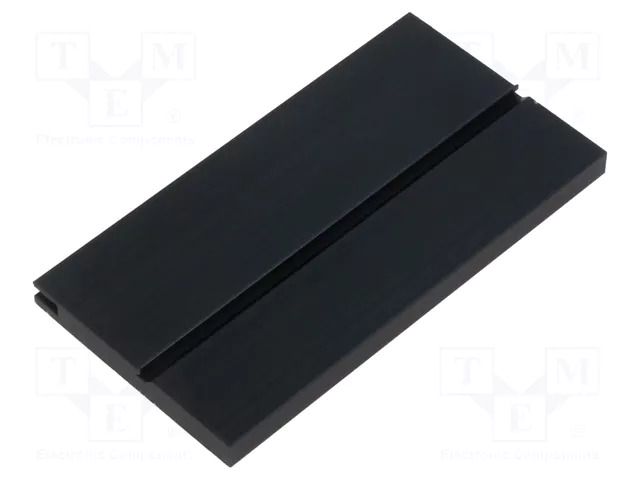 Heatsink: extruded; flat; TO218,TO220,TOP3; black; L: 94mm; W: 6mm ALUTRONIC PR101/94/SE