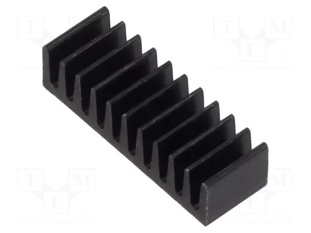 Heatsink: extruded; flat; DIL; black; L: 6.3mm; W: 18.9mm; H: 4.8mm ALUTRONIC PR8/6.3/SE