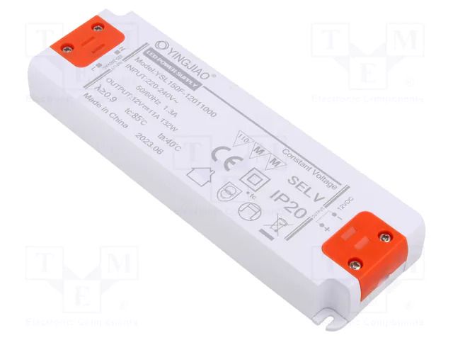 Power supply: switching; LED; 132W; 12VDC; 11A; 220÷240VAC; IP20 YINGJIAO YSL150F-150-12