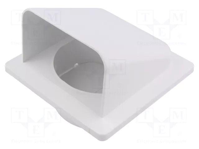 Ventilation grille; ABS; white; 140x140x116mm; Ø100mm; 10pcs. DOSPEL S.A. 007-0201