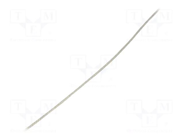 Braids; tape; Thk: 0.51mm; W: 2.39mm; 11A; 19AWG; 30.5m; 100ft ALPHA WIRE 1224-SV005