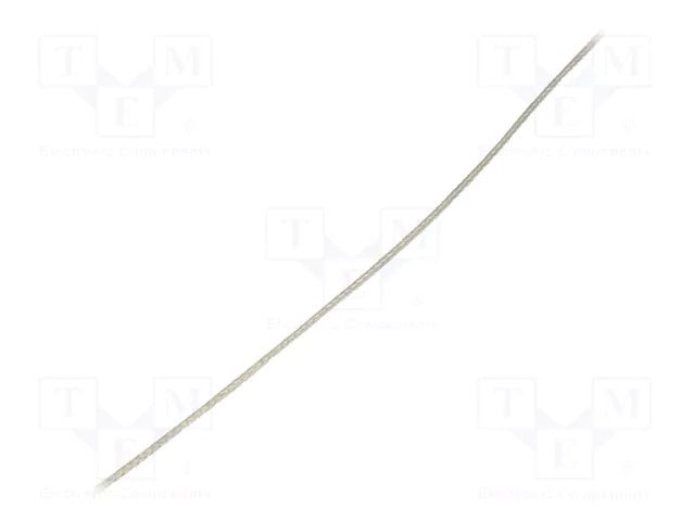 Braids; tape; Thk: 0.51mm; W: 2.39mm; 11A; 19AWG; 30.5m; 100ft ALPHA WIRE 1224-SV005