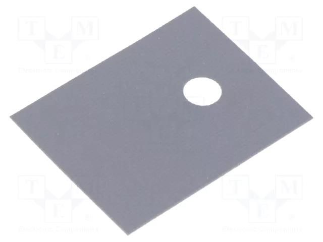 Heat transfer pad: silicone; TO218,TOP3; Thk: 0.18mm; 900mW/mK ALUTRONIC SI490