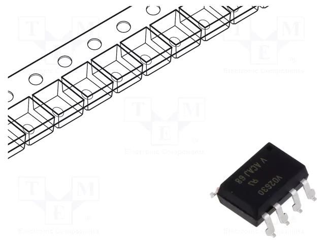 Optocoupler; SMD; Ch: 1; OUT: gate; Uinsul: 5.3kV; 10Mbps; SMD8 VISHAY VO2630-X007T
