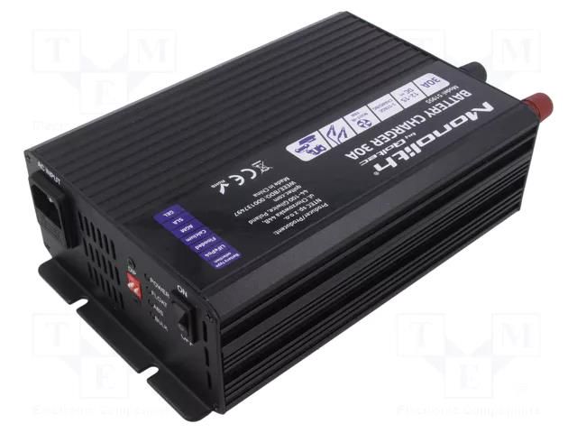 Charger: for rechargeable batteries; 30A; 12÷15VDC; 88% QOLTEC QOLTEC-51955