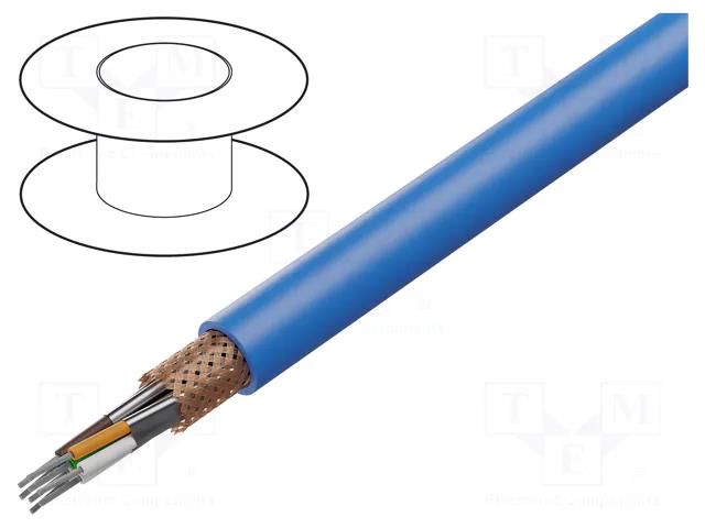 Wire; ETHERLINE® HEAT,S/FTP; 4x2x24AWG; 7; stranded; Cu; PUR; blue LAPP ETH-2170582