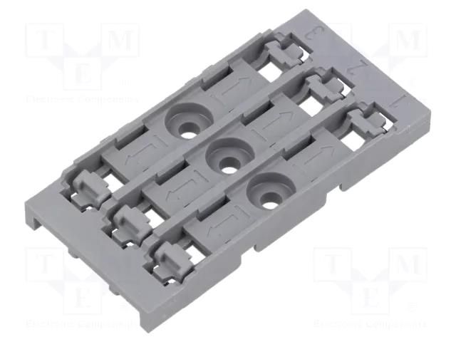 Mounting clamp; for panel mounting; grey; 221 WAGO 221-2523