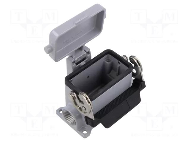 Enclosure for connectors: HDC; size 57.27; with latch; PG16 ILME CHP10LS2