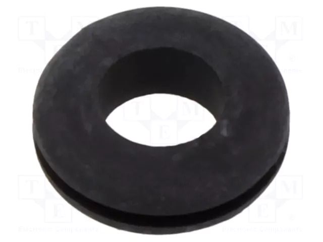 Grommet; Ømount.hole: 9.5mm; Øhole: 7mm; black; -40÷135°C; UL94HB ESSENTRA ESS-10089620