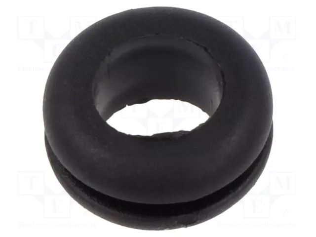 Grommet; Ømount.hole: 10mm; Øhole: 8mm; black; 0÷80°C; PVC ESSENTRA ESS-10284148