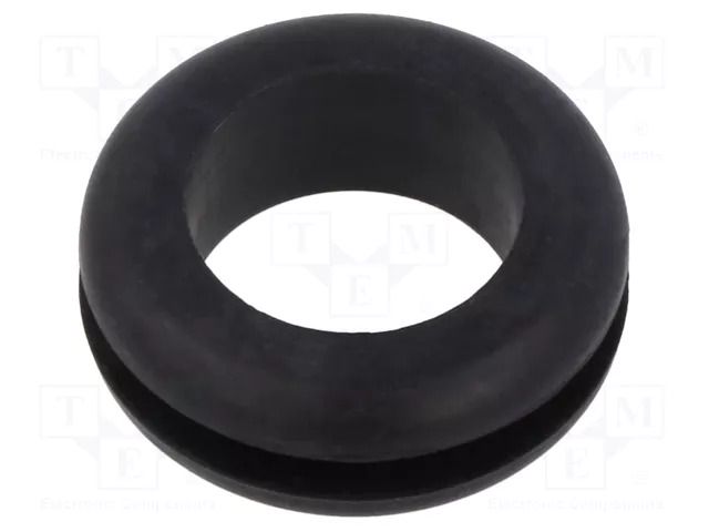 Grommet; Ømount.hole: 27mm; Øhole: 21mm; black; -40÷125°C; EPDM ESSENTRA ESS-10284957