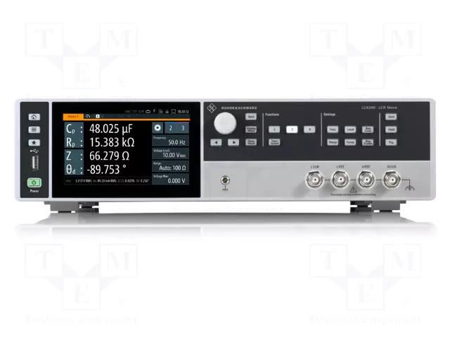 LCR meter; touch screen,LCD TFT 5"; 10mΩ÷100Ω,100mΩ÷100MΩ ROHDE & SCHWARZ LCX200COM