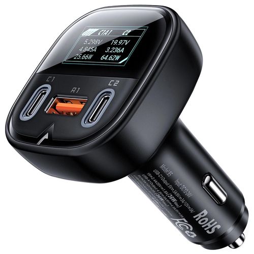 Acefast car charger 101W 2x USB Type C / USB, PPS, Power Delivery, Quick Charge 4.0, AFC, FCP black (B5), Acefast 6974316281436 6974316281436