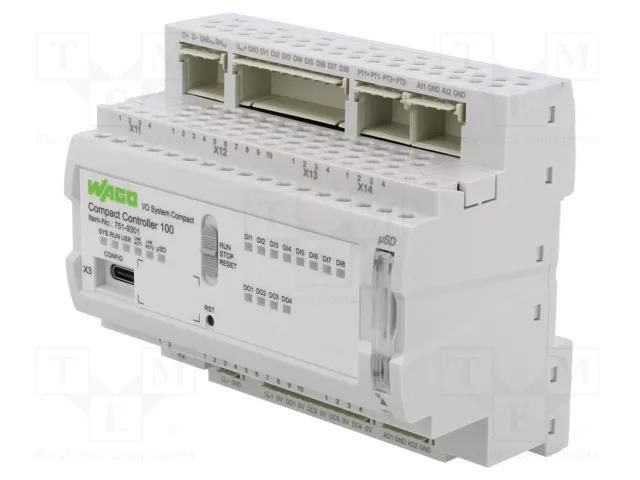 Programmable relay; IN: 8; Analog in: 2; Analog.out: 2; OUT: 4; 24VDC WAGO 751-9301