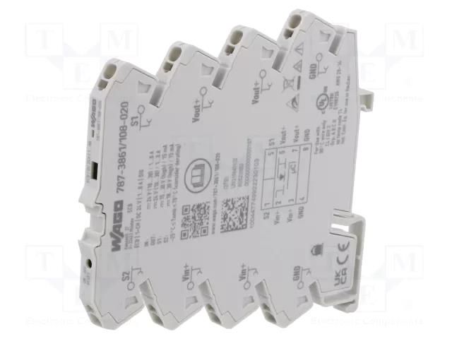 Circuit breaker; Inom: 8A; for DIN rail mounting; IP20; MCB WAGO 787-3861/108-020