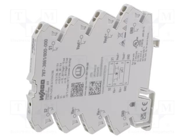 Circuit breaker; Inom: 8A; for DIN rail mounting; IP20; MCB WAGO 787-3861/800-000
