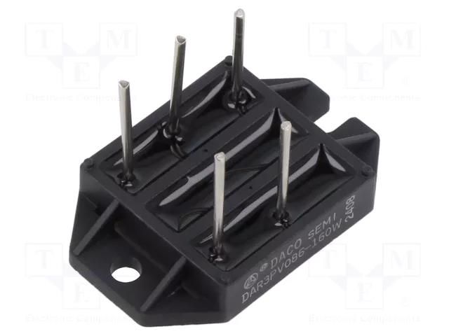 Bridge rectifier: three-phase; Urmax: 1.6kV; If: 90A; Ifsm: 470A DACO Semiconductor DAR3PV086-160W-DCO