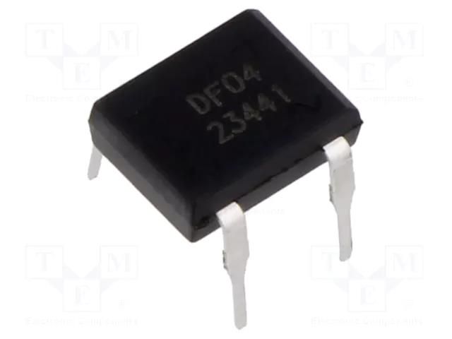 Bridge rectifier: single-phase; Urmax: 400V; If: 1A; Ifsm: 50A; DB-M SMC DIODE SOLUTIONS DF04TB-SMC