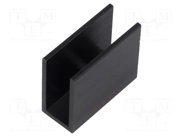 Heatsink: extruded; U; TO220; black; L: 35mm; W: 15mm; H: 30mm; screw ALUTRONIC PR15/35/SE