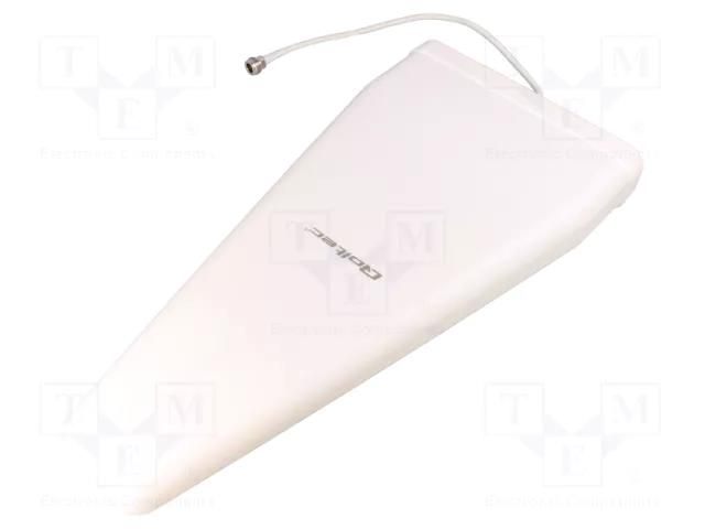 Antenna; white; N,SMA; 50W; 600÷2700MHz; 50Ω; 3m; 14dBi; -20÷85°C QOLTEC QOLTEC-57043